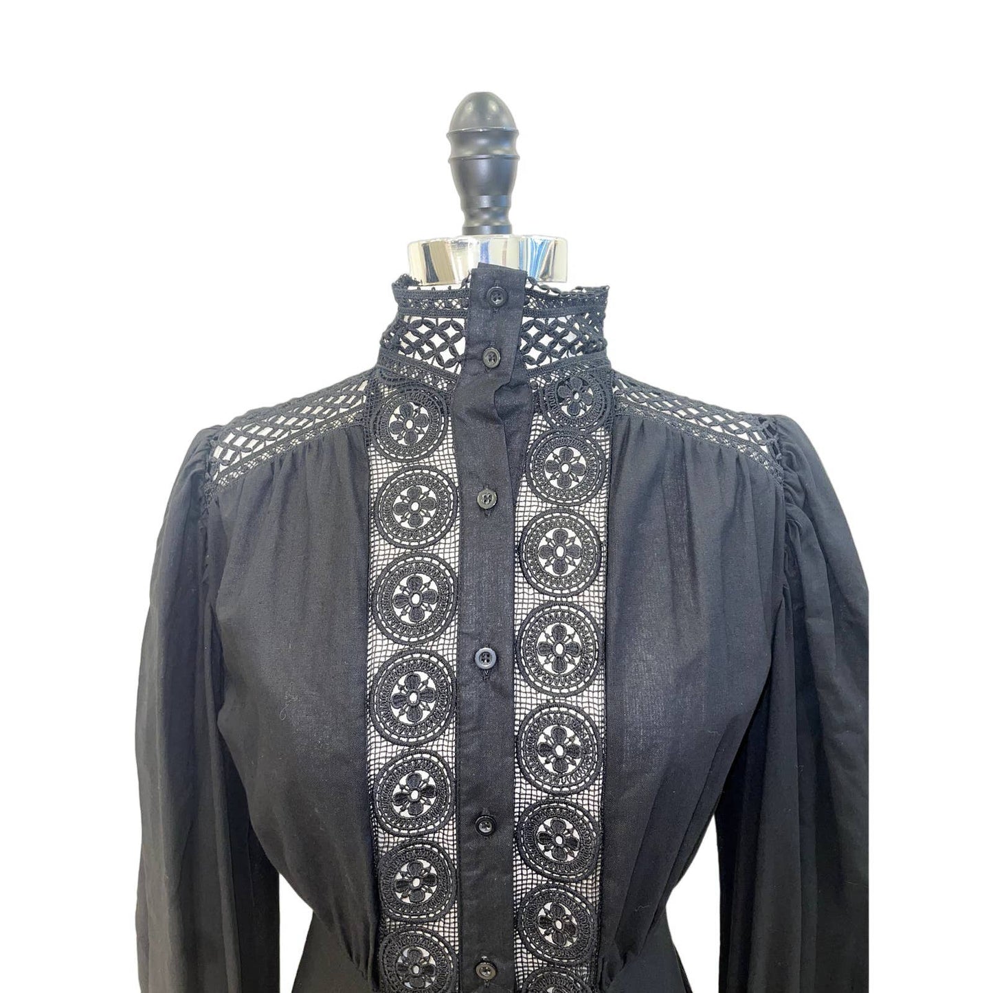 Weili Zheng Black Shirt Dress Size S